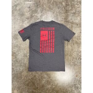 Under Armour Grey & Red "Freedom" Graphic Tee